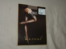 Fiore Sandrine Stay Up Thigh High Stockings Cappuccino, size 3 M 