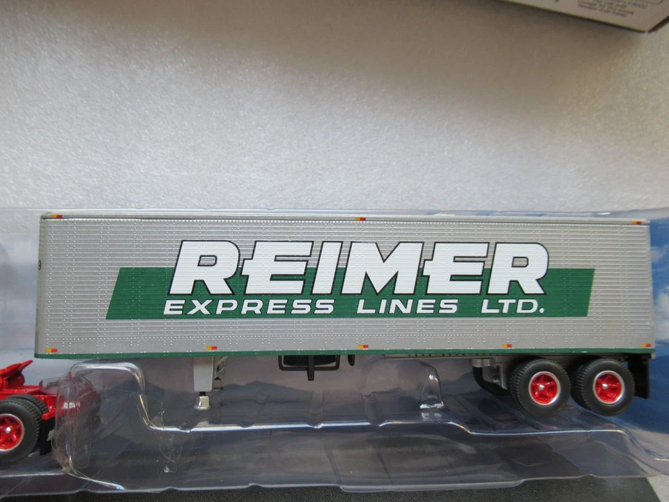 DCP FIRST GEAR 1:64 REIMER EXPRESS FORD LT-9000 DAY CAB 40' TRAILER 60-1286 - Image 3 of 4