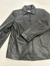 Nine West Women’s Collared leather jacket 100% genuine leather Size M
