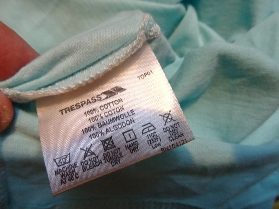 2 x Trespass Size 12-14 Ladies Racer Back 100% Cotton Tops - Image 4 of 4