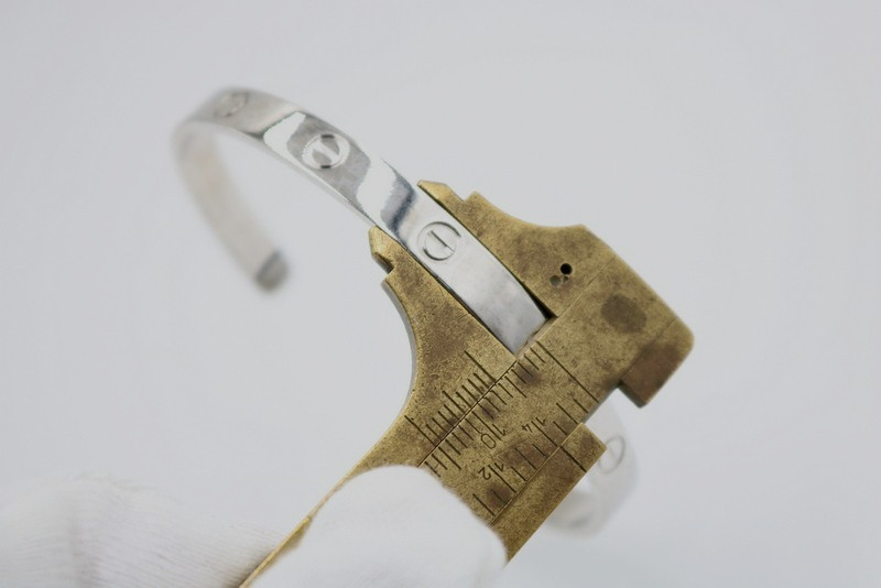 Authentic 18k White Gold Cartier Stackable Love B… - image 10