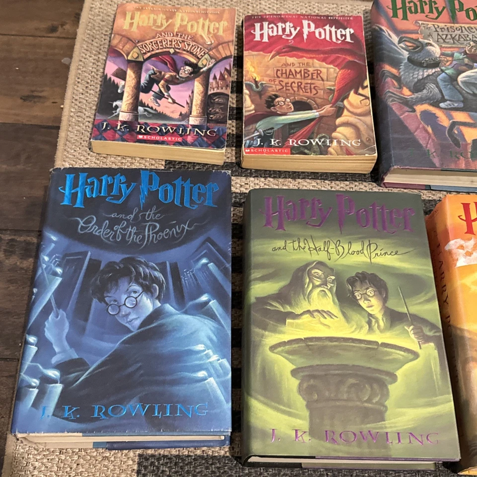 Harry Potter Complete Set Books 1-7 + 8 MIXED Paperback Hardcover J.K. Rowling - Image 2 of 4
