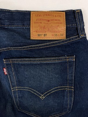 Levis 501 Slim Taper Jeans 35x32 Mens Blue Levi s