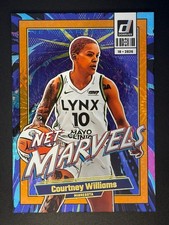 2026 Donruss WNBA #24 Courtney Williams Net Marvels Orange Fireworks #/75 Lynx