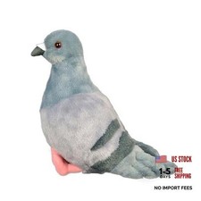 Gray Pigeon Stuffed Animal, Soft Pigeon Plush Toy, Bird Stuffed Toys Pigeon