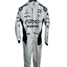 Team race movie white racing coveralls APX.GP race suit in All Sizes - Fast Ship