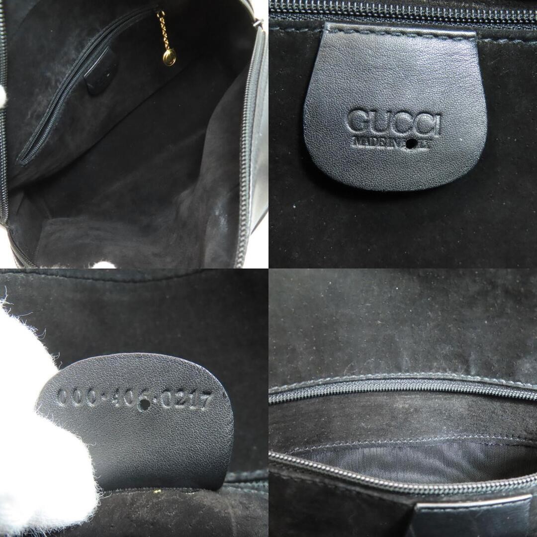 Gucci Calf Handbag Black Used Damaged Classic Designer Bag thumbnail 6