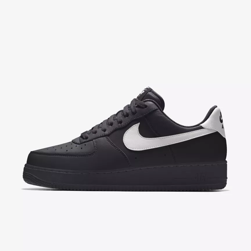 Nike Air 1 Low Leather Black White Classic Sizes | eBay