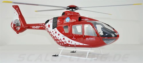 Air Zermatt 800 EC-135 T3 ARF Helicóptero de radiocontrol Fuselaje Rojo Versión KIT - Imagen 3 de 14