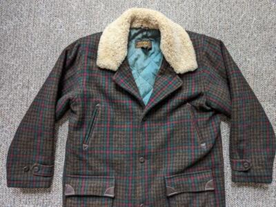 【極上レア】 Eddie Bauer Mouton Coat vintage USA made EDDIE BAUER coat MACKINAW mouton XL TALL wool