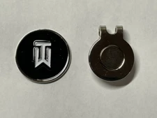 Tiger Woods TW Nike 1" Coin Style Golf Marker W/BONUS HAT CLIP - A Great Deal!