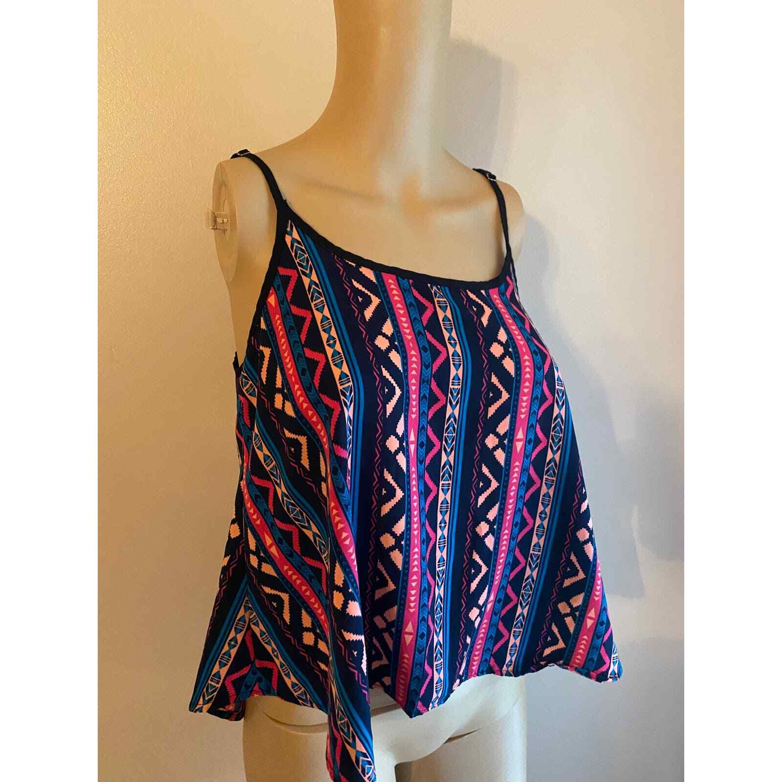 Vintage Dorothy Perkins Southwestern Style 90s Crop Top M 