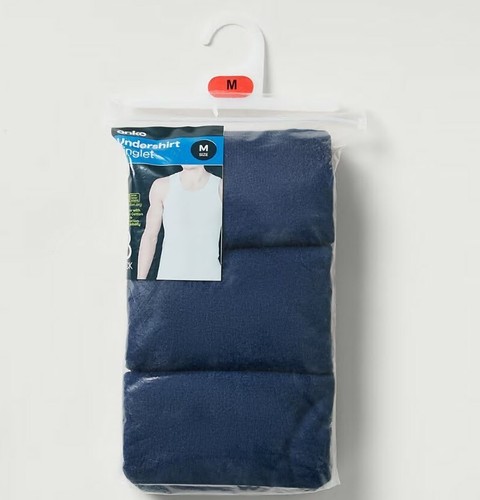 Mens 3 Pack 100% Cotton Singlets - XS-3XL - Picture 16 of 16