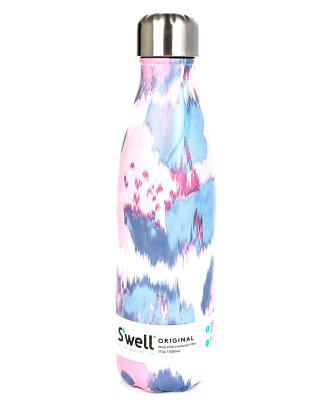 S'well 280962 Stainless Water Bottle, 17oz, Watercolor Lilies