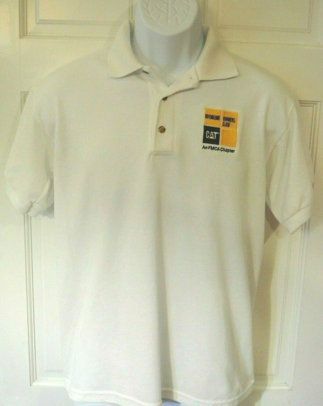 Cat Caterpillar RV Engine Owners Club Embroider Logo Golf Polo Shirt