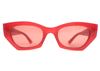 Ray-Ban Red Cat-Eye Sunglasses Ray-Ban Mega Wayfarer RB0840S 6679B1 Red Sunglasses - eye-oo.com main image 3