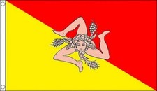 SICILY FLAG 5' x 3' Sicilian Sicilia Italy Italian Italia Flag