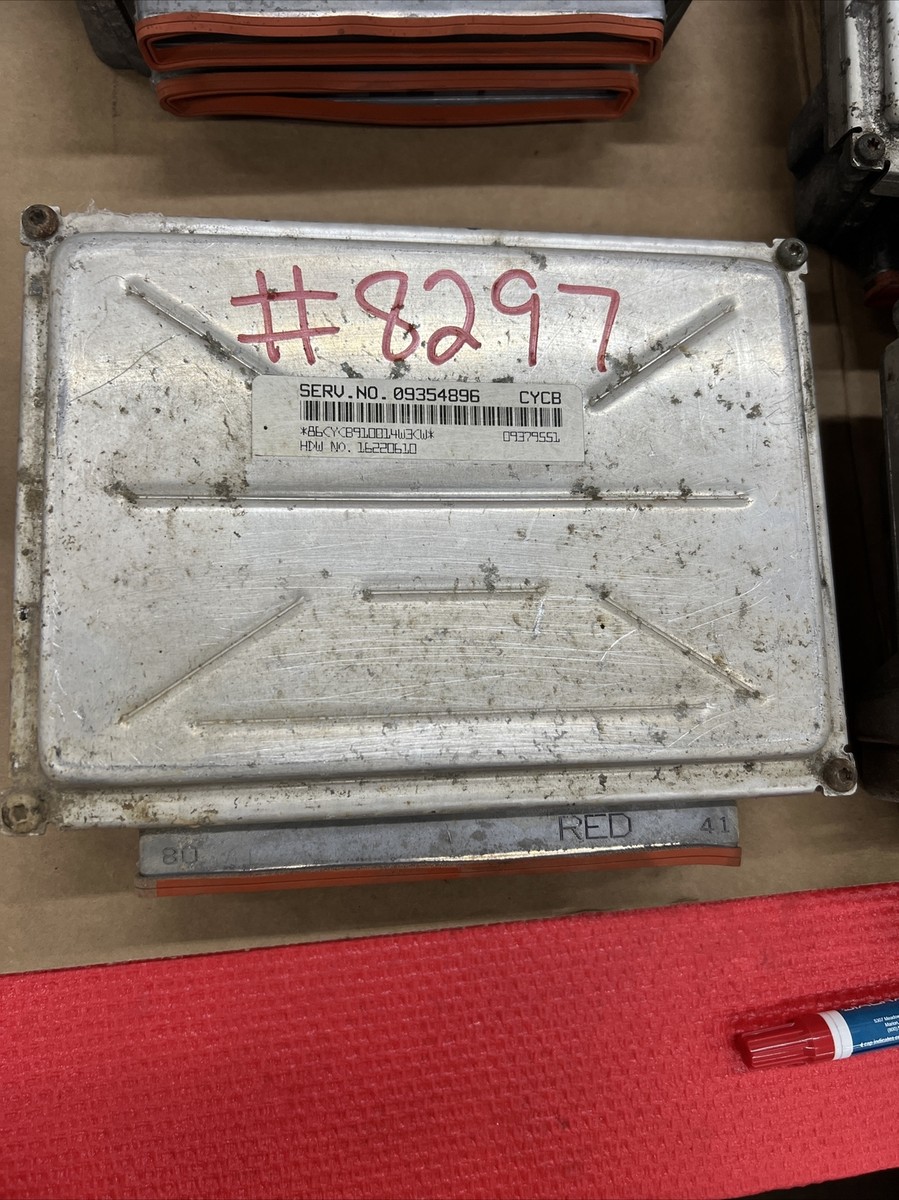 OEM USED GM ENGINE COMPUTER ECU ECM SERVICE NO. 09354896 # 8297 | eBay