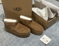 New Women  s UGG Classic Ultra Mini Platform Boots 1135092/ Size US 7 FREE SHIP