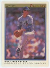 1991 O-Pee-Chee Orel Hershiser Los Angeles Dodgers #64