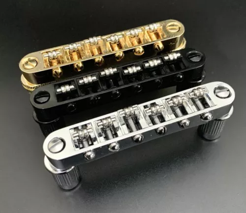 Guitar Roller Saddle Tune-O-Matic Bridge Les Paul LP M8 Threaded Posts USA SHIP