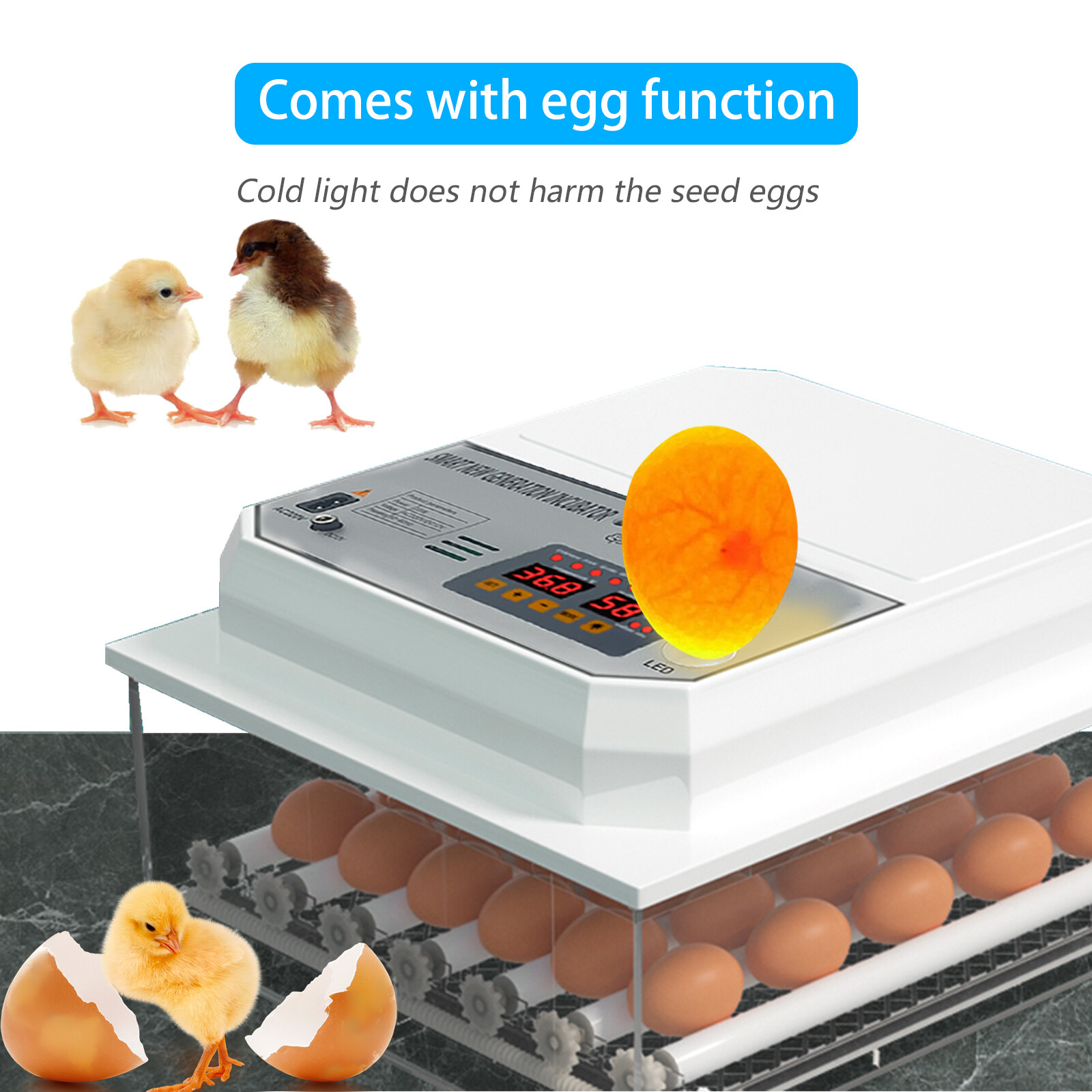 2023 Incubator Automatic 36 Egg Chicken Chick Hatcher Incubators for