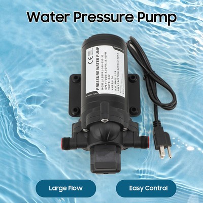 4.0GPM 50psi Water Pump Fresh Water Pressure Diaphragm Pump RV Boat Self-Priming