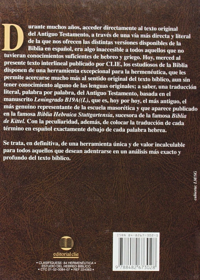 LOS PROFETAS (Antiguo Testamento) interlineal Hebreo - Español - Imagen 3 de 3