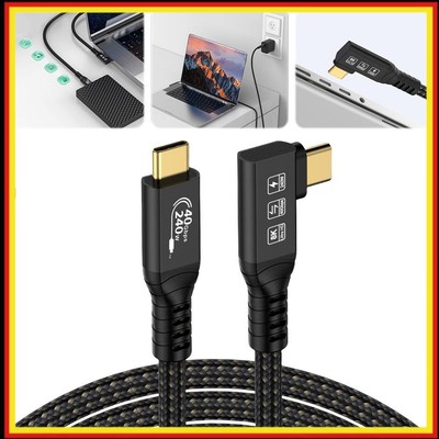 PD 240W USB C Cable 8K/6K 60Hz USB4.0 Gen3 40Gbps Data Transfer for MacBook Pro