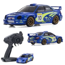 Kyosho 32644WR MINI-Z AWD Ready Set Subaru Impreza WRC 2002 Blue Racing Car