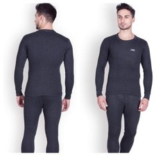 Lux Cotts wool Men's Winter Cotton Thermal Set Full sleeve Round neck  Bottom