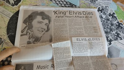 Elvis,Dutch scrapbook 2, Press following the days after his death, August 1978