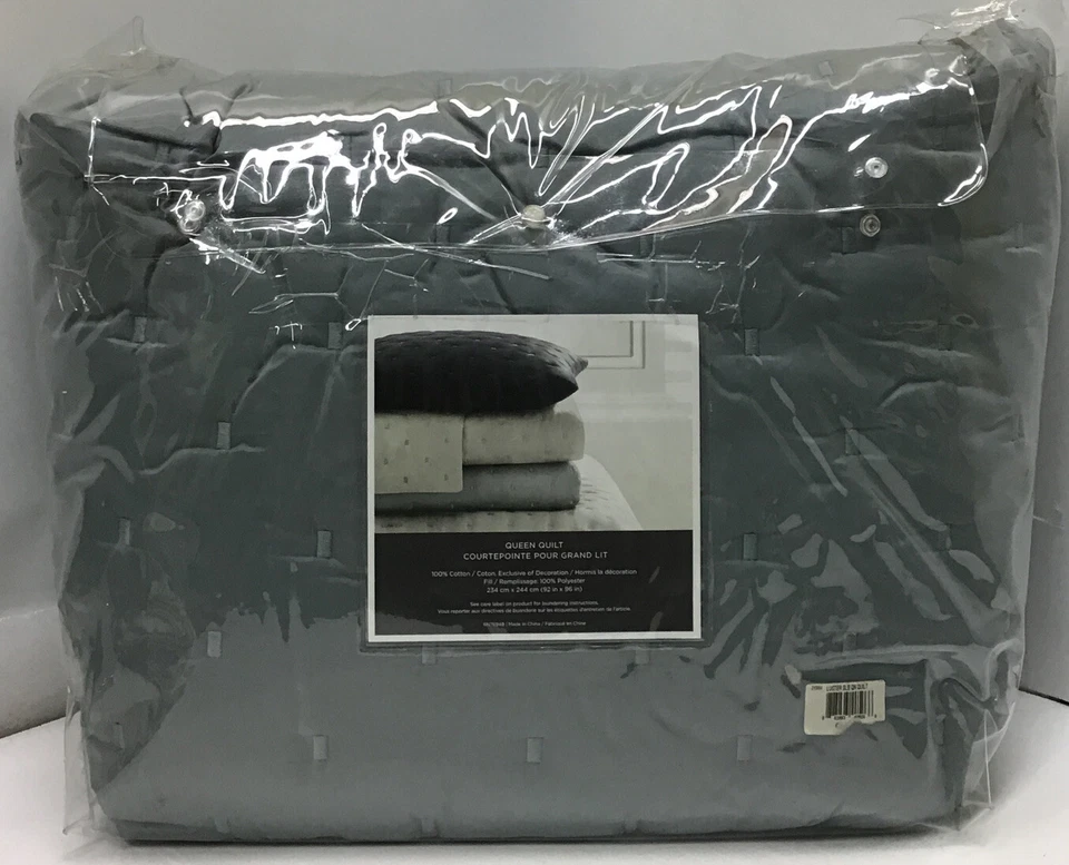 Edredón Vera Wang Queen Courtepointe Pour Grand Lit 92 in X 96 in Foto 3 de 4