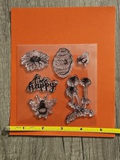 Bee Happy Clear Cling Stamps
