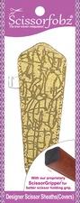SCISSORFOBZ Designer Scissors Sheath Cover Single large Modern Metallic Gold