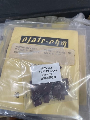 2x RE55-514-F-TP 510K 1 % 1/2W nichtinduktive Widerstände - Bild 1 von 1