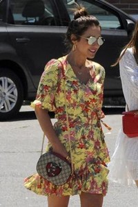 zara yellow wrap dress