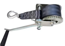 600 lbs Gear Hand Winch, 2" Nylon Soft Tie-down Strap, ATV Boat Trailer 4WD 4X4