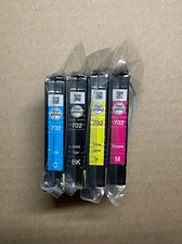 Genuine Epson 702 4-Color DuraBrite Ultra Ink Cartridge WF-3720 Sealed bag 