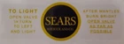 ONE (1) BRAND NEW COLEMAN EARLY SEARS LANTERN YELLOW BLK STICKERS LABELS DECALS
