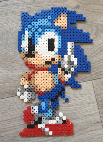 Sonic The Hedgehog Pixel Arte del grano Sprite Perler Hama Beads