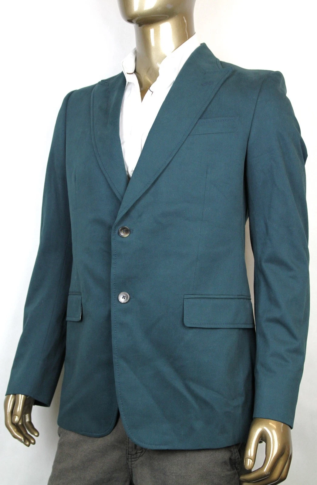 Blazer nuovo autentico Gucci con fodera floreale verde acqua 336708 3607