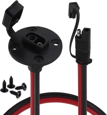 Yeebline 10 AWG SAE Cable Connector, SAE Socket Chassis Wire, 60Cm SAE to SAE 2 