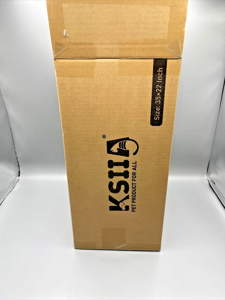 Cama para Perros Terciopelo Gris Suave 35x22 Antideslizante Parte Inferior Caja Abierta NUEVO Foto 2 de 3