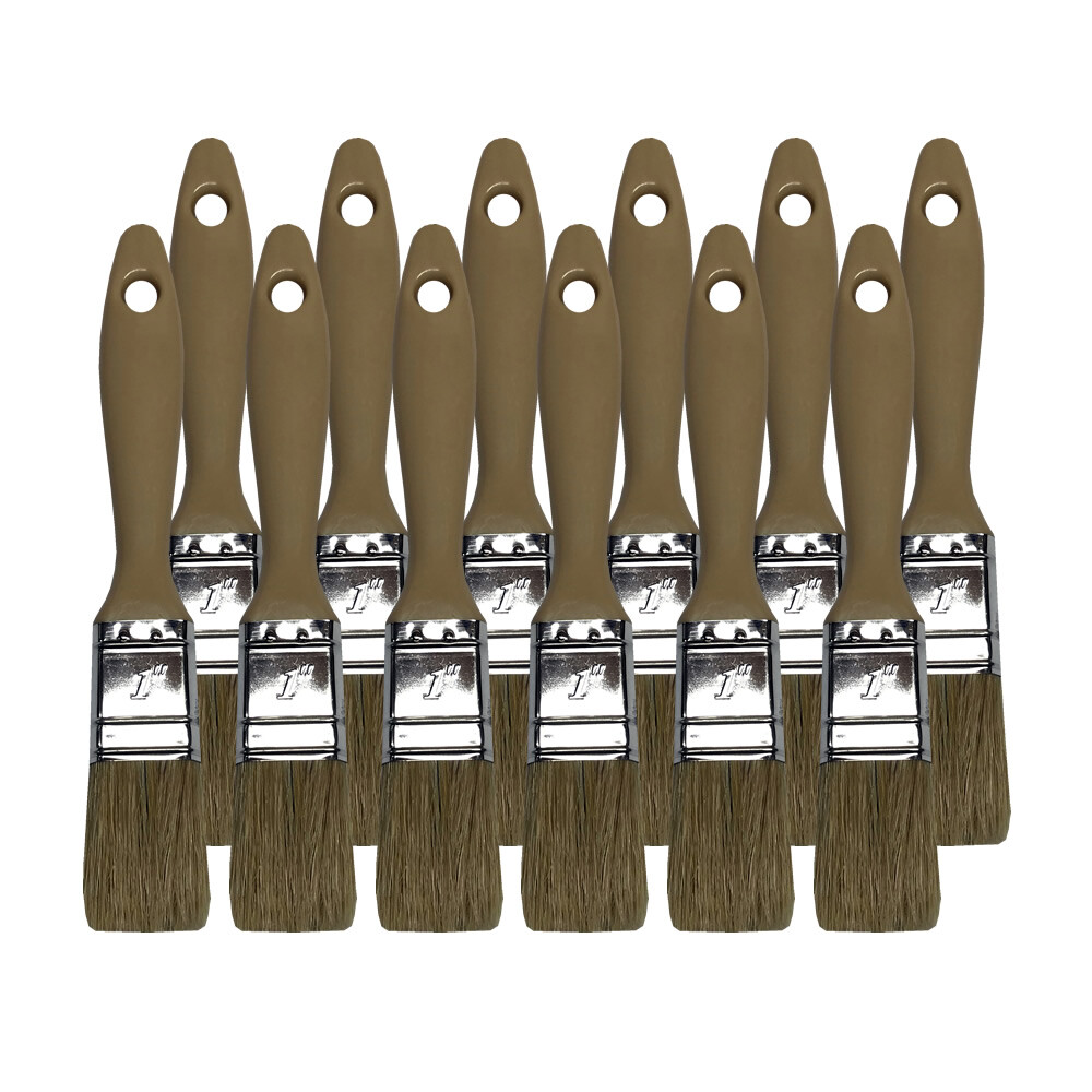 Gelcoat 1"" 25mm Non Synthetic Laminating Low Loss Fibreglass Brush - 12pk