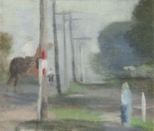 Morning Ride Art Print   Clarice Marjoribanks Beckett 1935 Tonalist Streetscape