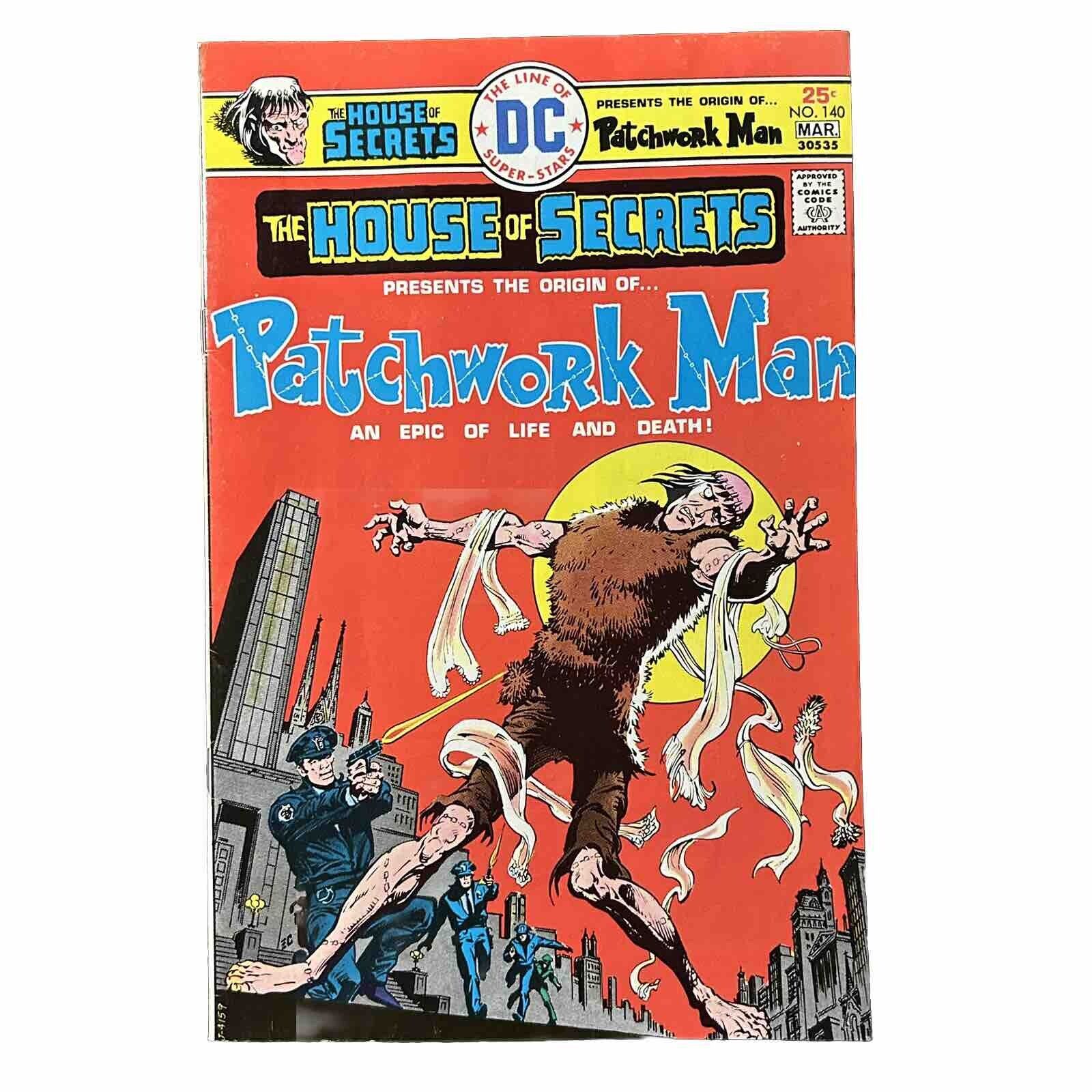 House of Secrets No. 140 - Origin of Patchwork Man (1976) DC Comics VF