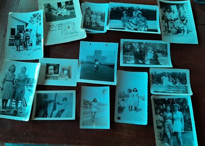 Lot of 15 Black & White photo's beach, flexing, sexy, fun stuff, 1940-50's era 