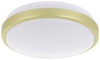Eglo Led Deckenleuchte Lezuza Weiß Messing Ø 24,5 Cm Deckenlampen &