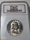 1954 S NGC  Franklin Silver Half Dollar, Gem BU Uncirculated ONE COIN